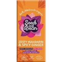 Mørk chokolade 72% Mandarin & Ingefær økologisk 75 g