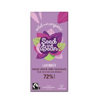 Mørk chokolade 72% m. Lavendelolie økologisk 85 g