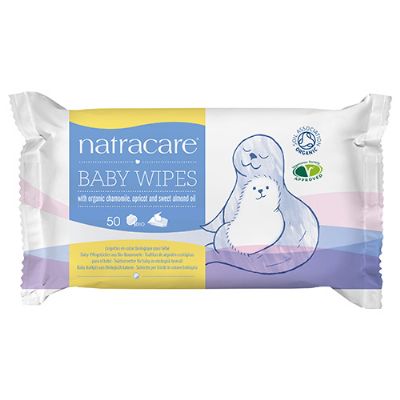 Natracare baby vådservietter 50 stk 1 pk