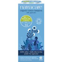 Natracare tampon 16 stk REGULAR normal m. hylster 1 pk