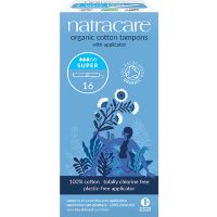 Natracare tampon super m. hylster 16 stk 1 pk