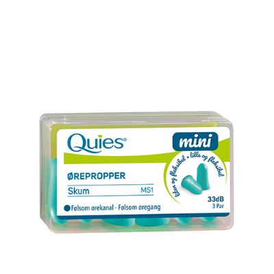 Ørepropper mini skum 3 par 1 pk