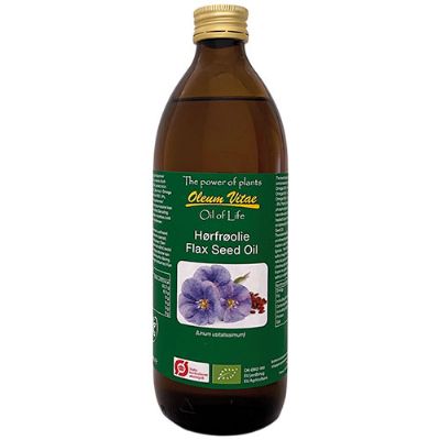 Oil of life Hørfrøolie ren økologisk 500 ml