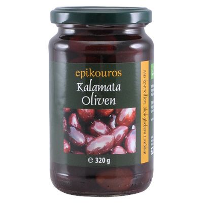 Oliven kalamata m. sten økologisk 320 g