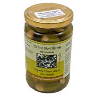 Oliven Grønne m.mandler økologisk 320 g