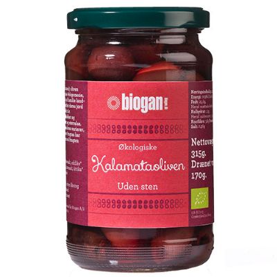 Oliven kalamata u. sten økologisk 340 g