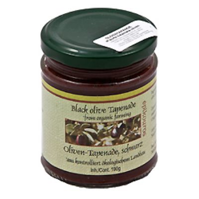 Oliventapenade Sort økologisk 190 g