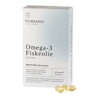 Porsano Omega-3 Fiskeolie 60 kap