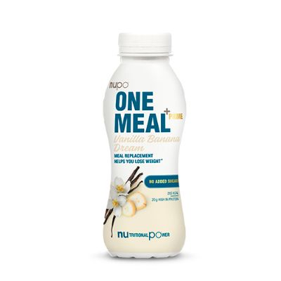 Nupo One meal prime shake vanilje & banan 330 ml