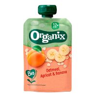 Organix havre m aprikos & banan fra 12 mdr økologisk 100 g