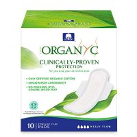 Organyc natbind med vinger 10 stk 1 pk