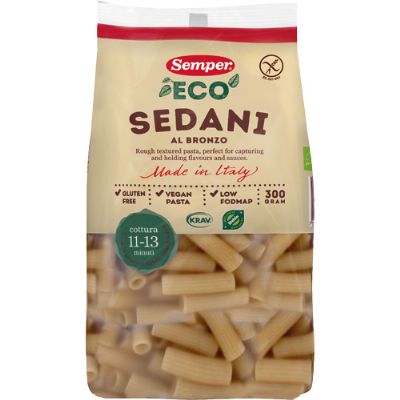 Pasta sedani fuldkorn økologisk 300 g