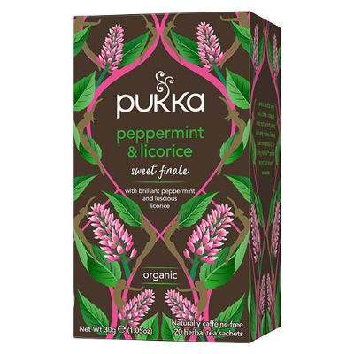 Peppermint & Licorice te økologisk Pukka 20 br