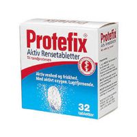 Protefix aktiv rensetabletter Til tandprotesen 32 tab