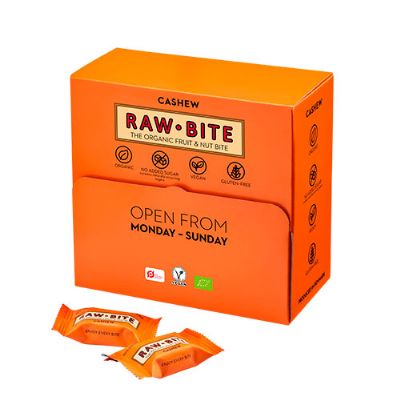 RAWBITE Officebox Cashew 45x15g økologisk 675 g