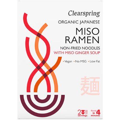 Ramen nudler m. Miso- & Ingefærsuppe økologisk 1 pk