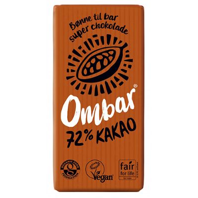 Ombar Raw chokolade 72 % økologisk 35 g