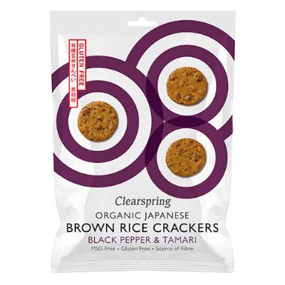 Rice Cracker Black Pepper & Tamari økologisk 40 g