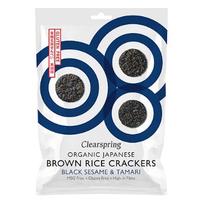 Rice Cracker black sesame økologisk 40 g