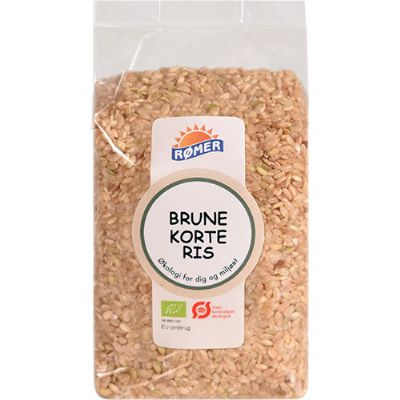 Brune korte ris økologisk 500 g