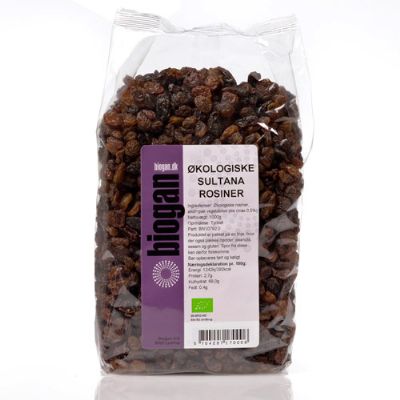 Rosiner sultanas økologisk 1 kg