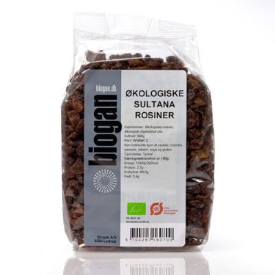 Rosiner sultanas økologisk 500 g