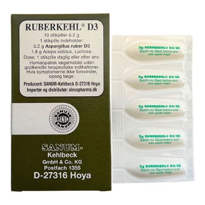 Ruberkehl stikpiller D3 1 pk