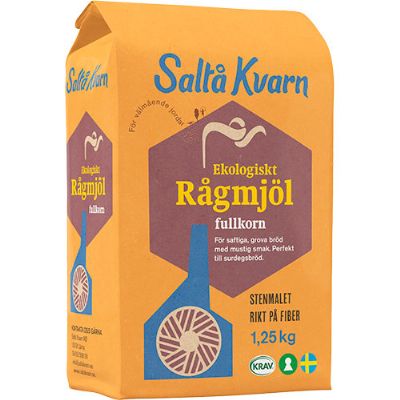 Rugmel økologisk saltå kvarn 1.250 g