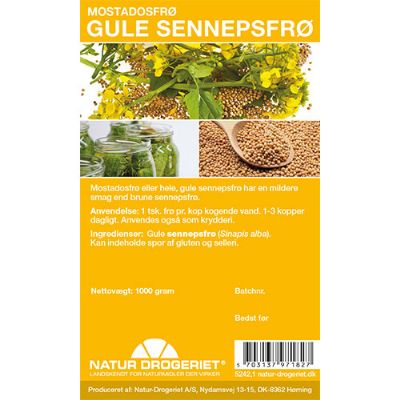 Sennepsfrø gul hel 1 kg