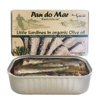 Små sardiner i øko olivenolie 120 g