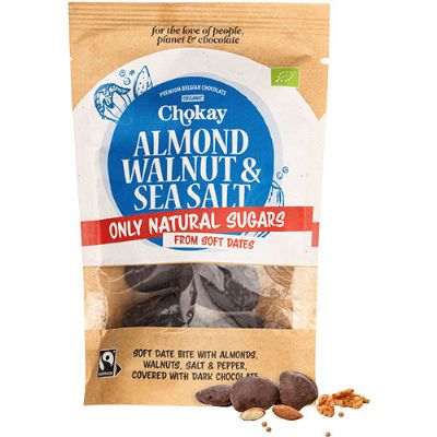 Snack bite Almond Walnut & Sea Salt økologisk 85 g