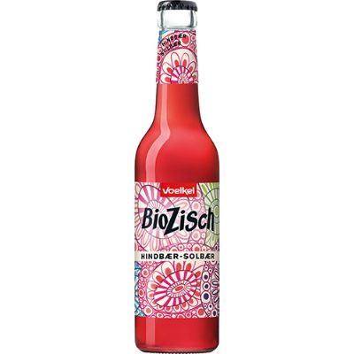 Sodavand hindbær-solbær BioZisch økologisk 330 ml