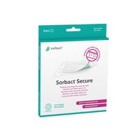 Sorbact Secure plaster 8x10 cm 5 stk bakteriebindende 8x10 cm 1 pk