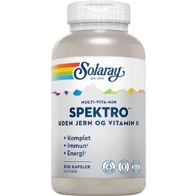 Spektro Multi-Vita-Min uden jern og vit. K. 300 kap