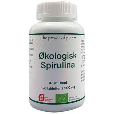 Spirulina økologisk 320 tab