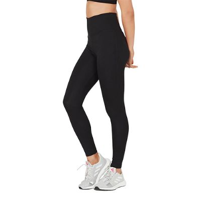 High-Waist Full Length Tight sort str. S 1 stk