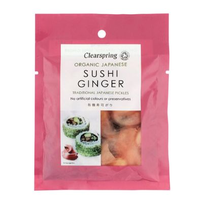 Sushi ginger u. tilsat sukker økologisk 50 g