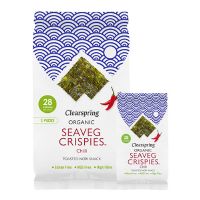 Tang chips Chili økologisk (Seaveg Crispies) Multipack 3x4g 1 pk