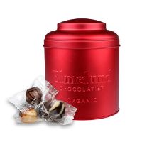 Tin Rød fyldte chokolader økologisk 150 g