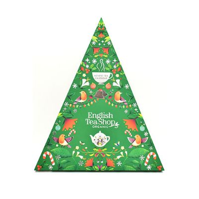 Triangular tejulekalender grøn økologisk 25 br