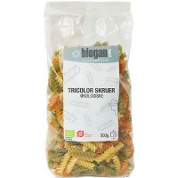 Tricolor pasta skruer økologisk 500 g