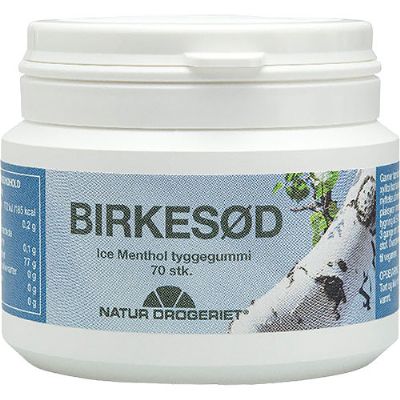 Tyggegummi Birkesød ice menthol 70 stk 1 pk