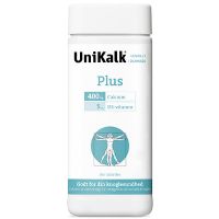 UniKalk Plus 400 mg. calcium 5 mcg D-vitamin 180 tab