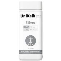 UniKalk Silver m. D vitamin 400 mg. calcium 10 mcg D-vitamin 180 tab