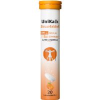 UniKalk brusetablet m. appelsinsmag 20 tab