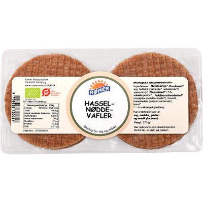 Vafler hasselnød økologisk 175 g