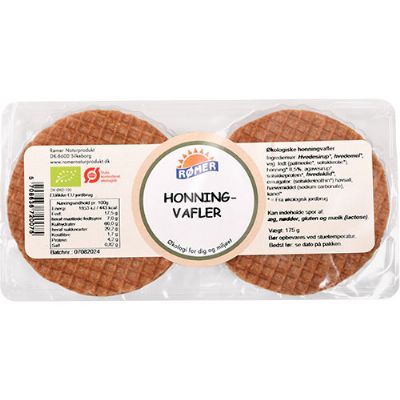 Vafler honning økologisk 175 g