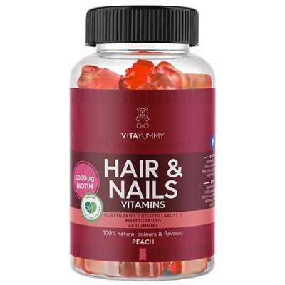 VitaYummy Hair & Nails Peach 60 gum