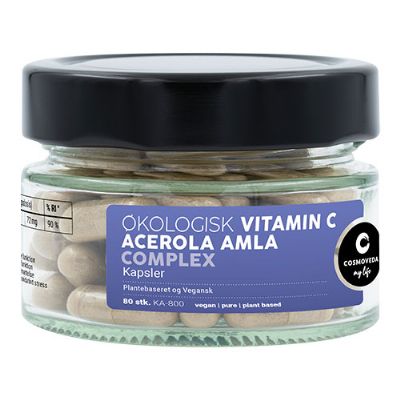 Vitamin C m. acerola og amla økologisk 80 kap