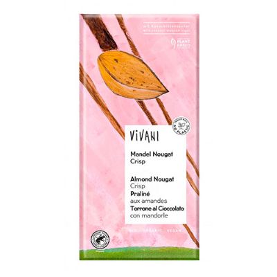 Vivani Mandel Nougat Vegan økologisk 80 g